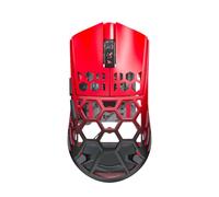 Souris Sans Fil Darmoshark M2 Bt5.0 2,4 Ghz 4 Khz, RéCepteur Filaire Tri-Mode, Rechargeable, Design LéGer, 26 000 Dpi, Design Ergonomique RéGlable, Batterie Grande Capacité Pour (Rouge et noir)
