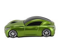 Souris sans Fil en Forme de Voiture de Sport, Souris à Capteur Optique 1600 DPI, Souris Récepteur USB 2.4 GHz, Adaptée aux PC, iOS (Green)