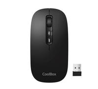 Souris sans fil ergonomique - CoolBox - W02 - Bluetooth 5.0 - RF 2,4 GHz - Rechargeable USB-C