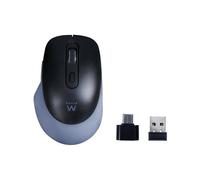 Souris sans fil - Ewent - 2,4 GHz - Touches silencieuses - Adaptateur USB-C - EW3204 - 800/1200/1600 DPI - Portée 10 m