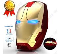 Souris sans fil gamer ergonomique iron man gaming silencieuse rechargeable optique ordinateurs portables mouse boutons rapide