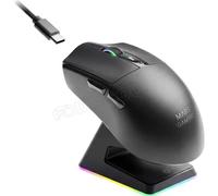 Mars Gaming – Souris sans fil Gamer MMW-Elite – Bluetooth 5.4, 2.4G, 20000 DPI, 69 g – Noir