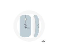 Souris sans fil - Georges St Pierre - GSP - Couleur bleue - Clé USB wifi incluse - Compatible Mac et PC