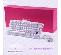 Souris sans fil GravaStar M1 M2, clavier Mercury K1, alliage de magnésium, design creux, Bluetooth 2.4G, filaire, RGB, accessoires de jeu pour PC K1 Black