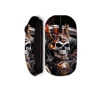 Souris sans fil - Harley Davidson - Tête de mort - Ergonomique - Mécanique - Noir