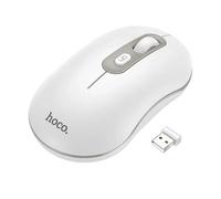 Souris sans fil HOCO 2,4G DPI 1600 4 boutons (4D)Platinium GM21 blanc connexion sans fil
