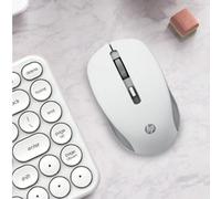 Souris sans fil HP mignonne et silencieuse, connexion fiable 2,4 GHz S1000 PLUS, souris portable pour ordinateur et portable, plug and play, meilleur cadeau pour Halloween et Noël Taille Unique,Tapis