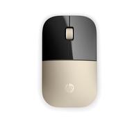 Souris sans fil HP Z3700 Or, 1200 DPI, RF 2.4 GHz, 3 boutons, ambidextre, récepteur USB Type-A Nano, compatible Windows/macOS, pile AA