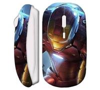 Souris sans fil iron man blanc