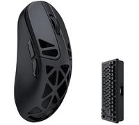Keychron M3 Mini 4K Souris sans Fil, 5.1/2.4 GHz/USB Optique, Ultra-légère 63g, programmable, capteur PixArt 3395 avec jusqu'à 26,000 DPI/ 650 IPS pour Windows Mac Linux - Noir Métallique