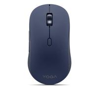 Souris sans fil Lenovo Yoga ambidextre Bluetooth 5.3 optique 4000 DPI 3 modes 6 boutons Bleu