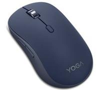Lenovo Souris Yoga Bluetooth sans fil silencieuse ergonomique ambidextre 6 boutons Bleu Cosmique