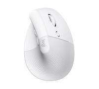 Souris - Sans Fil - Logitech - Lift Ergonomique Verticale - Blanc - Droitier