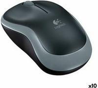 Souris sans fil Logitech M185 Gris (10 pièces)