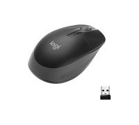 Souris sans fil Logitech M190 charbon 1000 DPI RF 2.4GHz ambidextre 3 boutons Pile AA autonomie 18 mois compatible Windows macOS Linux ChromeOS