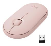 Souris sans fil - Logitech - M350 Pebble - Bluetooth silencieuse - Rose