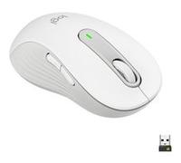 Logitech Souris sans fil Signature M650 L – pour gaucher, mains larges, clics silencieux, blanc