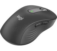 Logitech Signature M650 L Left Souris sans Fil, pour Mains Larges, Clics Silencieux, Boutons de Côtés Programmables, Bluetooth, Multi Appareils Compatible - Gris