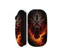 Souris sans fil - Maniacase - Dragon Noir Du Feu - Optique - USB - Nano clé USB inclus