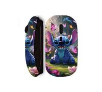 Souris sans fil - Maniacase - Stitch - Noir - Dessin animé - Clé USB WiFi