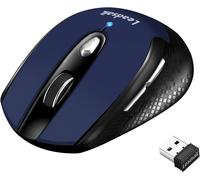 Souris sans Fil, Mini Souris Optique sans Silence Click, 1600 DPI Souris Optique Mobile avec Récepteur Nano USB, 6 Boutons, Une Pile AA Incluse (Dark Blue)