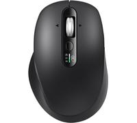 Souris sans Fil, Multi-Appareils Bluetooth, récepteur USB 2,4G et Double Bluetooth, molette de Navigation 4 Directions silencieuse pour Ordinateur, Portable, PC, MacBook, iPad(Noir)