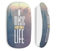 Souris sans fil Music is life ()