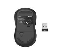 Hama Souris sans fil MW-650 – 2.4 GHz & Bluetooth® 5.0, 2400 dpi, Clics silencieux, Droitier/e – Noire