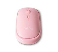 Souris sans Fil - Nilox - Pink - Bluetooth - Optique - Ambidextre