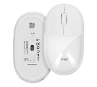 Souris Sans fil Optique Bluetooth ou WiFi 2.4 GHz LED RGB Dongle USB LinQ Blanc