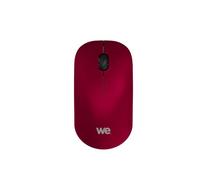 WE Souris sans fil optique Nano Dongle USB – 2.4 GHz, 1200 DPI, touché doux, pile AA incluse – Rouge