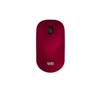 WE Souris sans Fil Optique Nano Dongle USB - Connexion 2.4 GHz - 1200 DPI, touché Doux,Pile AA Incluse, Couleur Rouge