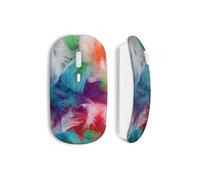Souris sans fil Plumes color