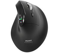 Port Designs Souris sans fil Ergo Auditor 910204 – ergonomique 6 boutons Bluetooth/2,4 GHz – Noir