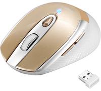 Souris sans Fil Portable Souris USB sans Fil Silencieuse Souris d¿Ordinateur Optique, 4 Boutons, 1600DPI avec 3 Niveaux Réglables pour Windows/Mac/Macbook Pro/HP/Acer