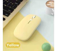 Souris sans fil pour Apple,Xiaomi,Samsung,Lenovo,tablette,ordinateur portable,Bluetooth,ISub PC,ordinateur portable,USB,jeu,souris silencieuse - Type Yellow