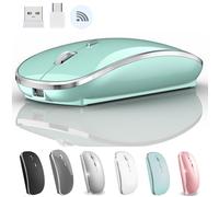 Souris sans fil pour MacBook Pro MacBook Air MacBook ordinateur portable Mac iMac ordinateur de bureau Chromebook Win7/8/10/11 PC HP Dell Laptop (bleu)