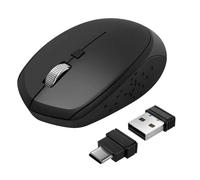Souris Sans Fil pour Ordinateur Macbook Adaptateurs USB-C USB Akashi Noir