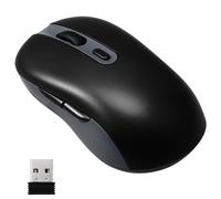 Souris sans Fil Rechargeable 2,4 Ghz, Réglable 800 à 1600 Dpi, Noire | Charge Type-c, Batterie 500 Mah, Autonomie 30 Jours, Portée 10m, Usage Bureau et Voyage