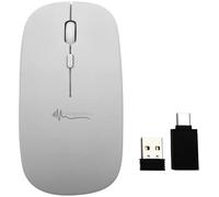 Souris sans fil rechargeable avec fonction bluetooth 5.2 et RF - coloris blanc [General Keys]