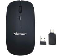 Souris sans fil rechargeable avec fonction bluetooth 5.2 et RF - coloris noir [General Keys]