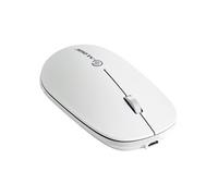 Souris Sans Fil Rechargeable Modèle Echelon avec Récepteur USB-A 2,4GHz A-Logic Blanc