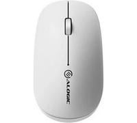 Souris Sans Fil Rechargeable Modèle Echelon avec Récepteur USB-A 2,4GHz A-Logic Blanc
