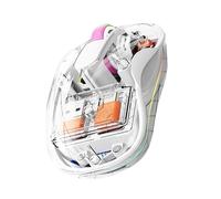 Souris sans fil rechargeable - Souris sans fil silencieuse, ergonomique et silencieuse | Souris d'ordinateur à trois modes avec lumière RVB | Souris silencieuse pour travailler, apprendre et