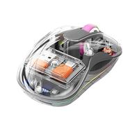 Souris sans fil rechargeable - Souris sans fil silencieuse, ergonomique et silencieuse | Souris d'ordinateur à trois modes avec lumière RVB | Souris silencieuse pour travailler, apprendre et