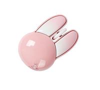 Souris sans fil rose mignonne en forme de lapin en forme de lapin portable silencieuse légère et silencieuse USB optique sans fil pour PC, ordinateur portable, Mac, MacBook Pro, ordinateur de bureau,