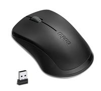 Souris sans fil silencieuse Rapoo 1680, souris 2,4 GHz avec récepteur USB, 1 000 DPI, 3 boutons, autonomie de 12 minutes, ambidextre, compatible PC/tablette/ordinateur portable, confort optimal toute 