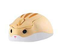 Souris Sans Fil Souris Hamster De Dessin Animé Souris Portable 2.4GHz 1200DPI Optique Sans Fil avec Récepteur USB Souris Compacte et Silencieuse Pour Ordinateur PC Mac Cadeau Pour Les Enfants, Jaune