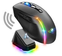 Spirit of Gamer S-EM50BK souris Jouer Droitier RF Wireless + Bluetooth + USB Type-C Optique 8000 DPI