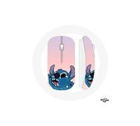 Souris Sans Fil Stitch le Nez en l'air fond rose ()